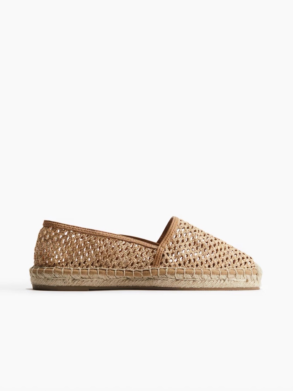 H&M Crochet Espadrille Slip-On - Brown